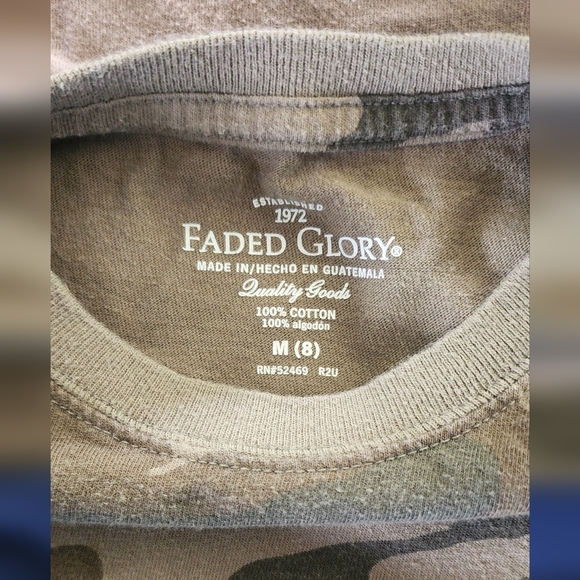 Kids Size M (8) Bundle Of 3 Faded Glory T Shirts And 1 Navy Blue Atl Braves Tees - Picture 3 of 5